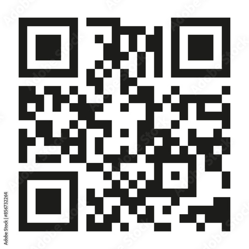 QR code png sticker, transparent background