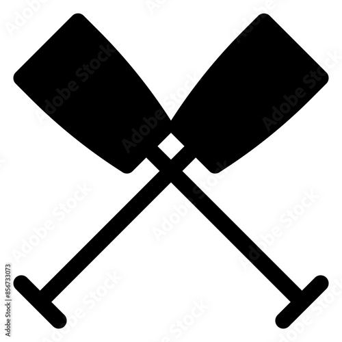 oars glyph icon vector illustration  isolated on white background