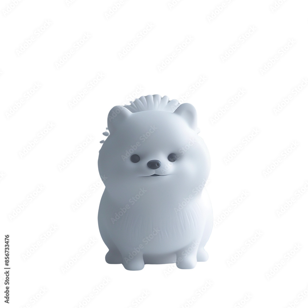 White cute dog figurine isolated on white background, ideal for decoration, collectibles, and gifts. White cute dog figurine isolated on white background, ideal for decoration, collectibles, and gifts.