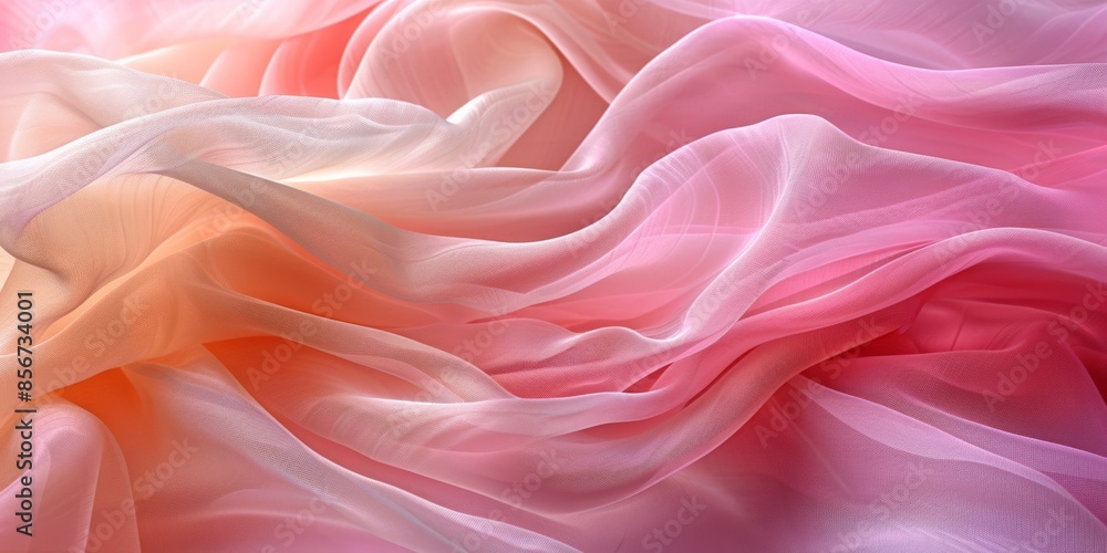 A close-up of flowing pink silk fabric, emphasizing its smooth and luxurious texture. A close-up of flowing pink silk fabric, emphasizing its smooth and luxurious texture.