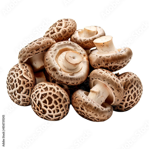 White and Brown Shimeji Mushrooms: Native to East Asia, Buna-shimeji Varieties Known for Rich Umami Flavor and Widely Cultivated photo