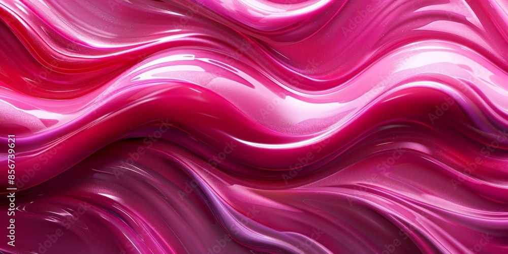 Luxurious and smooth pink satin fabric with elegant flowing waves, highlighting the rich and glossy texture. Luxurious and smooth pink satin fabric with elegant flowing waves, highlighting the rich and glossy texture.