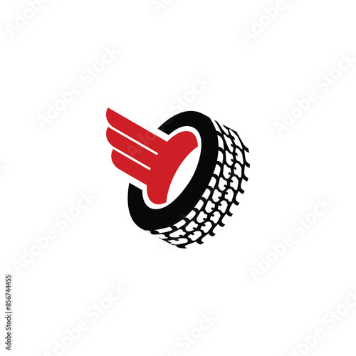 Illustration of a tire logo for a company
