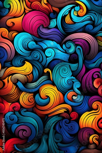 Whimsical Whirlwind Creating Doodle Background Patterns