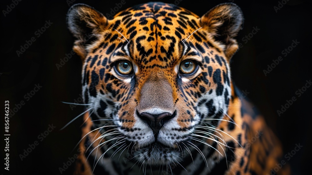 Close-Up Portrait of a Majestic Jaguar Close-Up Portrait of a Majestic Jaguar