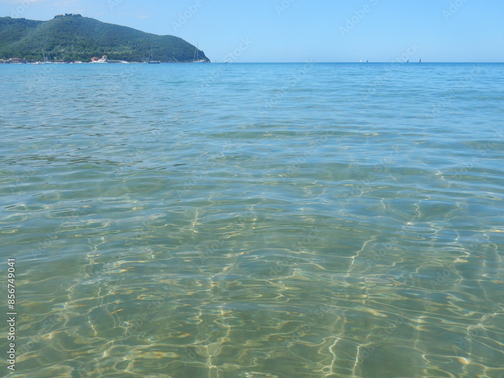 Obraz premium The Gulf of Baratti, Piombino, Livorno province, Tuscany, Italy