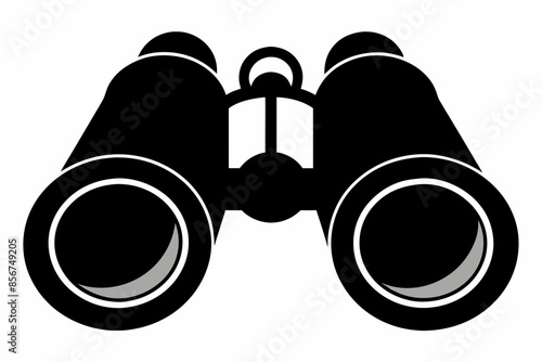 

binoculars silhouette vector illustration, Binocular Glyph Icon, Binocular field glasses flat icon
