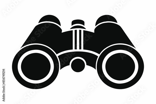 

binoculars silhouette vector illustration, Binocular Glyph Icon, Binocular field glasses flat icon
