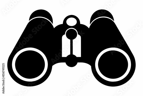 

binoculars silhouette vector illustration, Binocular Glyph Icon, Binocular field glasses flat icon
