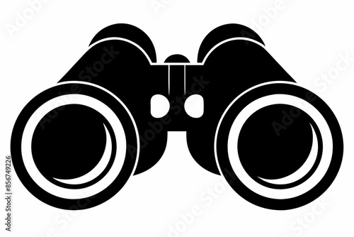 

binoculars silhouette vector illustration, Binocular Glyph Icon, Binocular field glasses flat icon
