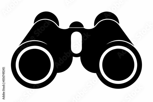 

binoculars silhouette vector illustration, Binocular Glyph Icon, Binocular field glasses flat icon
