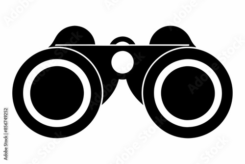 

binoculars silhouette vector illustration, Binocular Glyph Icon, Binocular field glasses flat icon
