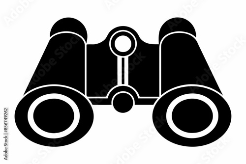 

binoculars silhouette vector illustration, Binocular Glyph Icon, Binocular field glasses flat icon

