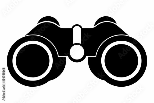 

binoculars silhouette vector illustration, Binocular Glyph Icon, Binocular field glasses flat icon
