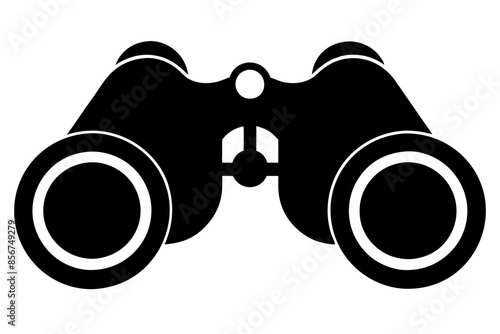 

binoculars silhouette vector illustration, Binocular Glyph Icon, Binocular field glasses flat icon
