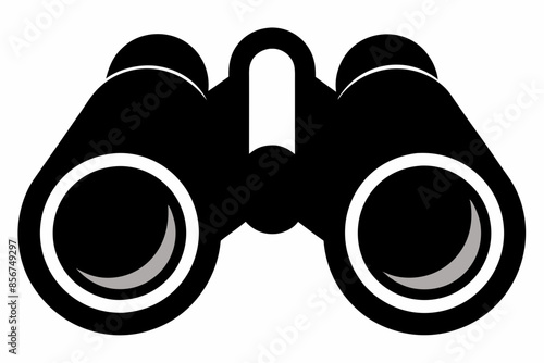 

binoculars silhouette vector illustration, Binocular Glyph Icon, Binocular field glasses flat icon
