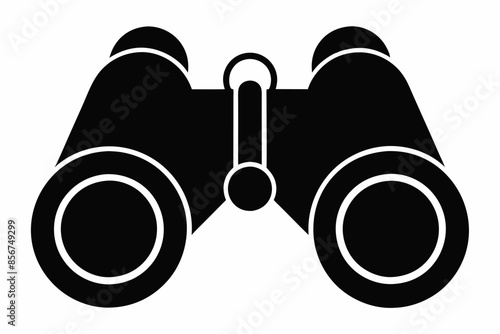 

binoculars silhouette vector illustration, Binocular Glyph Icon, Binocular field glasses flat icon

