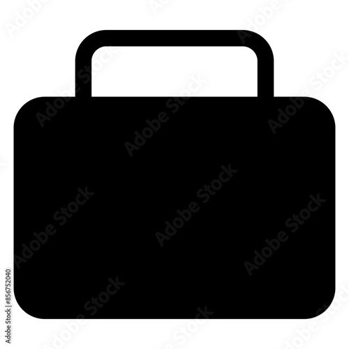 briefcase  glyph  icon vector illustration isolated on white background