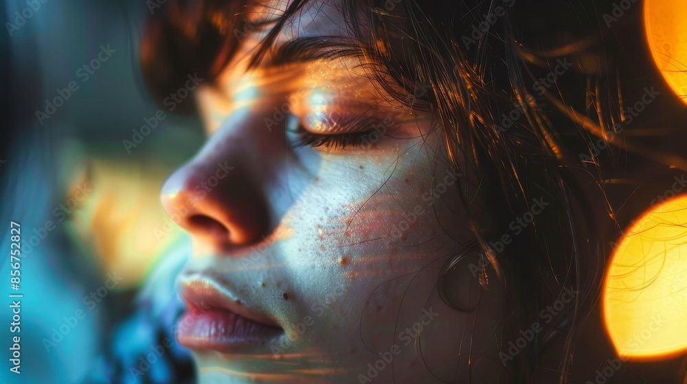 Abstract blurry lights and shadows - Vibrant abstract background with blurred orange lights and deep shadows creating a mysterious atmosphere Abstract blurry lights and shadows - Vibrant abstract background with blurred orange lights and deep shadows creating a mysterious atmosphere