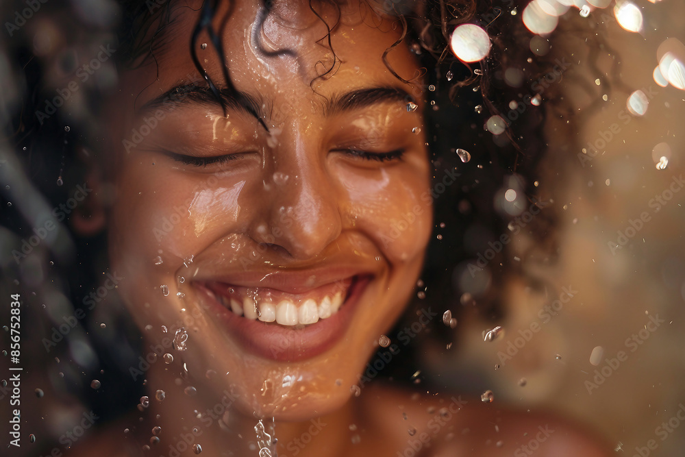 Happy people visiting bathhouse taking pleasure from hot water procedures spa center, Generative AI Happy people visiting bathhouse taking pleasure from hot water procedures spa center, Generative AI