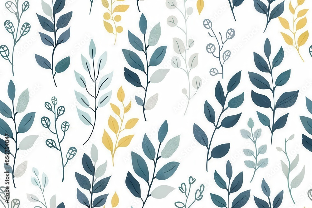 minimalist leaf pattern simplistic design with natural elements vector illustration minimalist leaf pattern simplistic design with natural elements vector illustration
