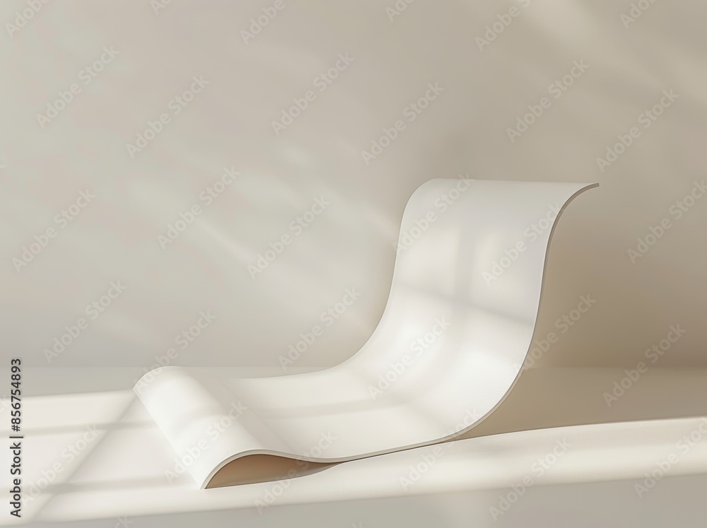 Geometric shapes structure on white wall with concrete floor background in hall or modern showroom. Construction technology for future architecture. Geometric shapes structure on white wall with concrete floor background in hall or modern showroom. Construction technology for future architecture.