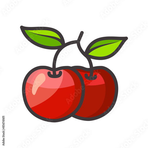 cheery icon design vector template