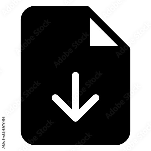 download  glyph  icon vector illustration isolated on white background