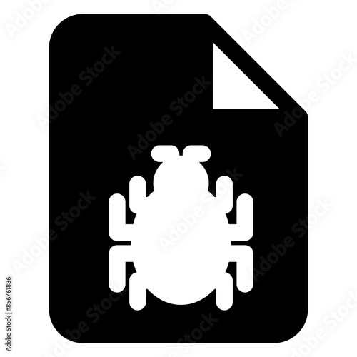 malware  glyph  icon vector illustration isolated on white background
