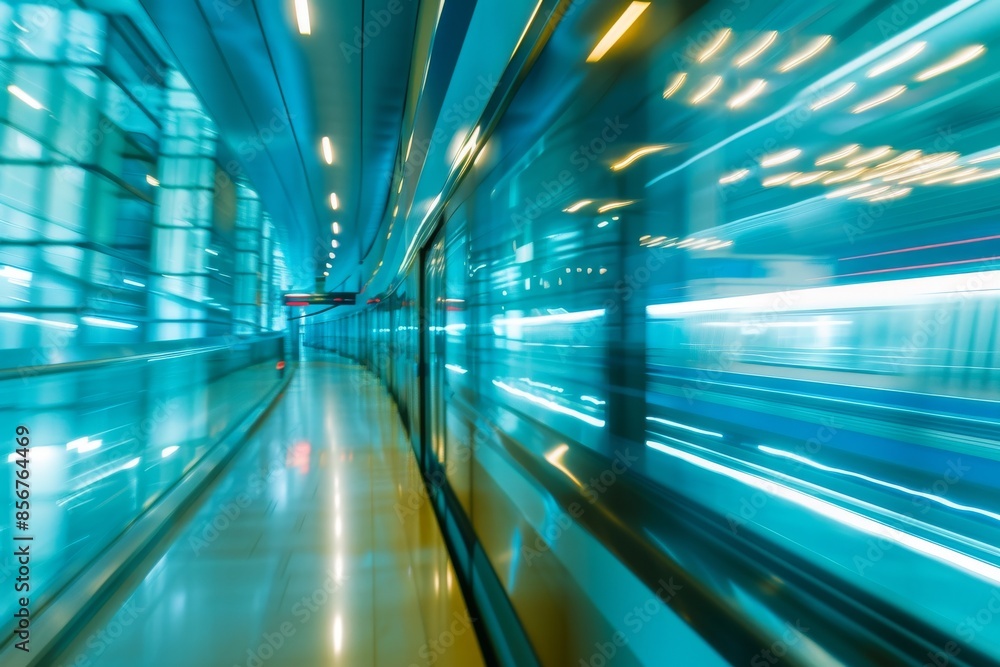 In Switzerland, illuminated tunnels with light effects are seen at night. In Switzerland, illuminated tunnels with light effects are seen at night.