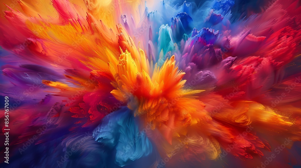Colorful Abstract Explosion Colorful Abstract Explosion