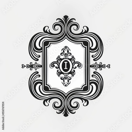 Vintage typographic decorative ornament design elements. 