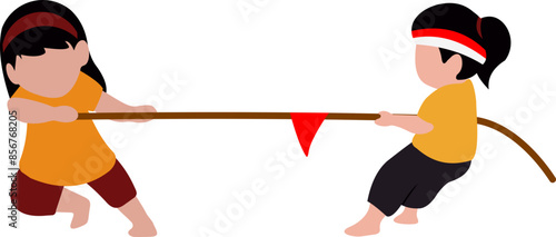 Children Playing Tug of War