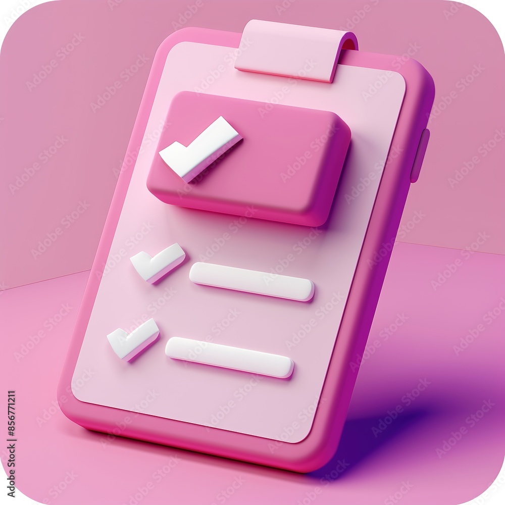 Illustration of survey paper in the style of 3d icon. Generative ai. Illustration of survey paper in the style of 3d icon. Generative ai.