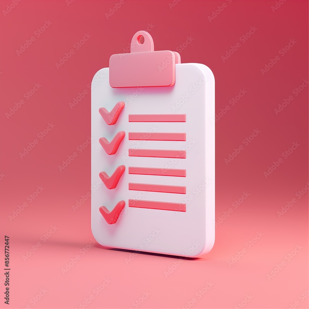 Illustration of survey paper in the style of 3d icon. Generative ai. Illustration of survey paper in the style of 3d icon. Generative ai.