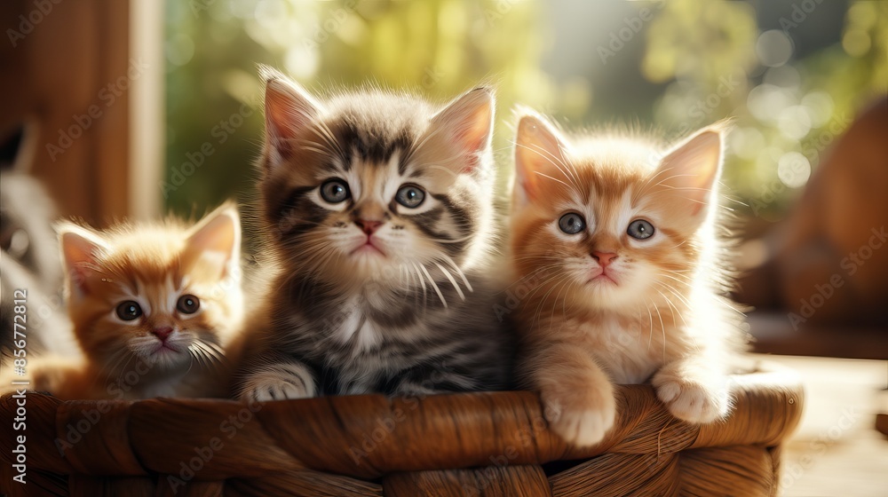 Realistic photo of a little kittens Realistic photo of a little kittens