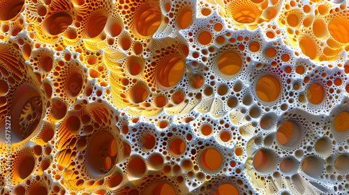 Mathematical fractal pattern with intricate self-similar structures  photo