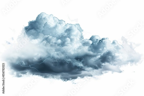 clouds isolated white background