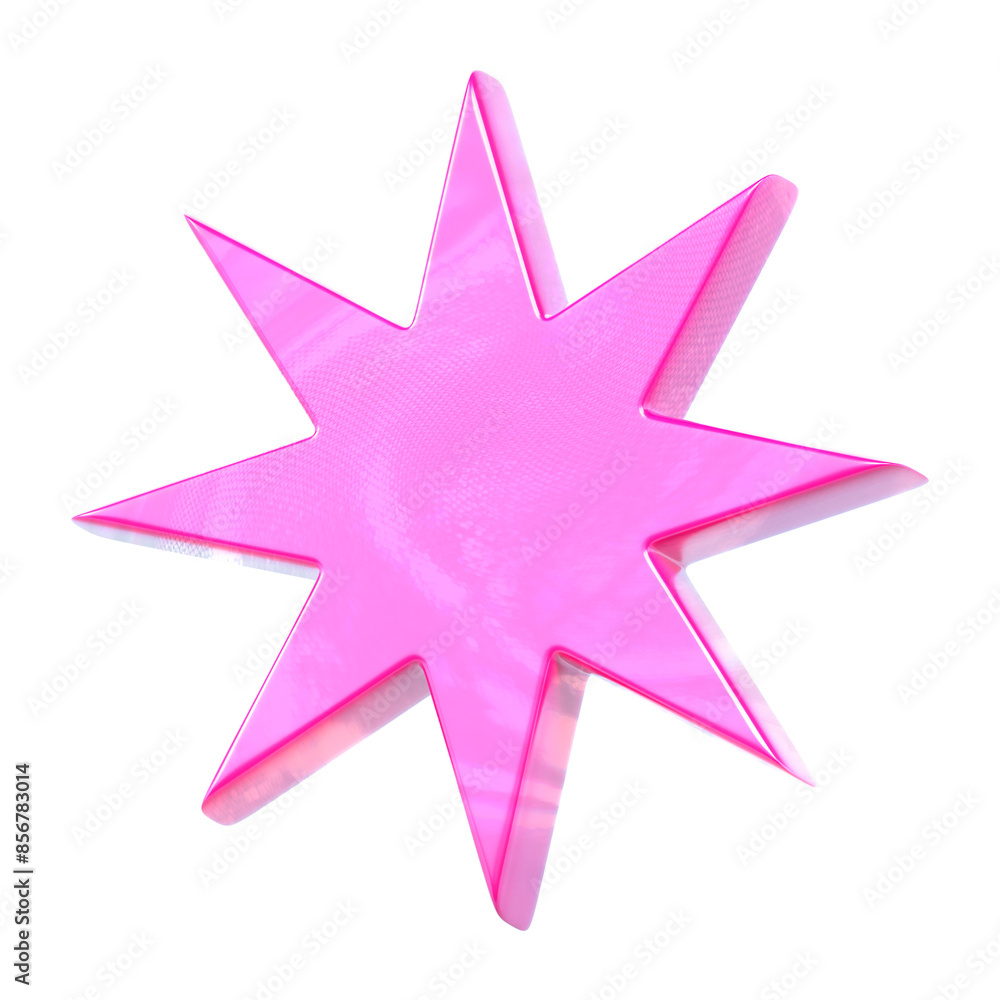 PNG 3D rendering sunburst badge sticker, collage element on transparent background PNG 3D rendering sunburst badge sticker, collage element on transparent background