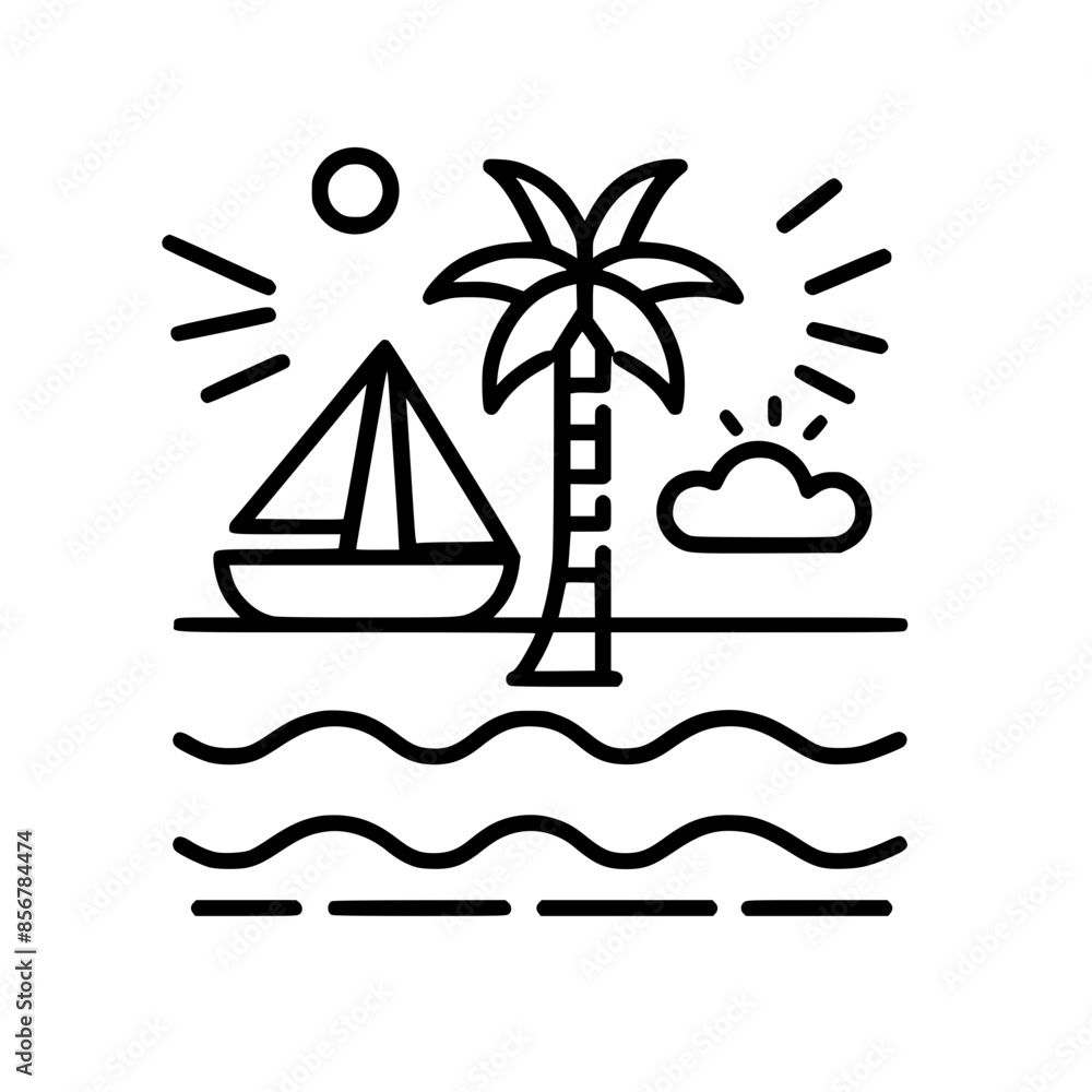 Obraz premium Beach Icon