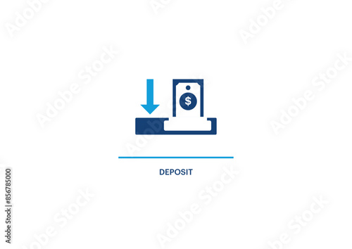 Deposit icon in vector eps 10
