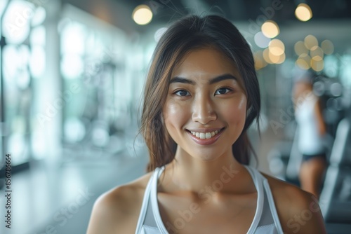 Smiling Woman In Fitness Center Free Download Smiling Woman In Fitness Center - GFXLoad