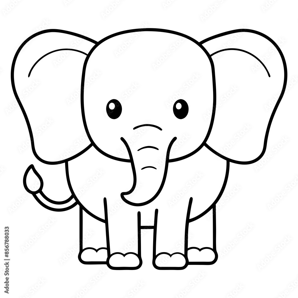 elephant line art vector illustration elephant line art vector illustration