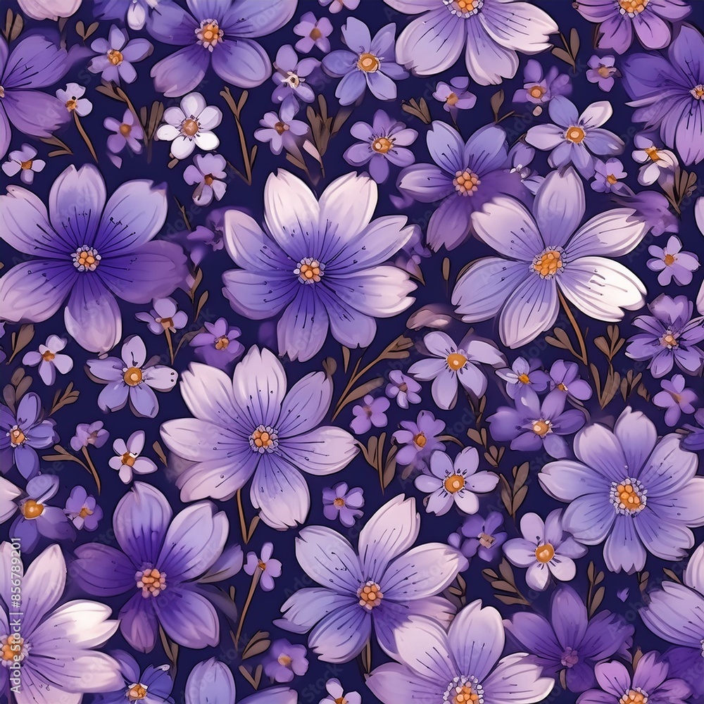 Purple floral design 4 Purple floral design 4