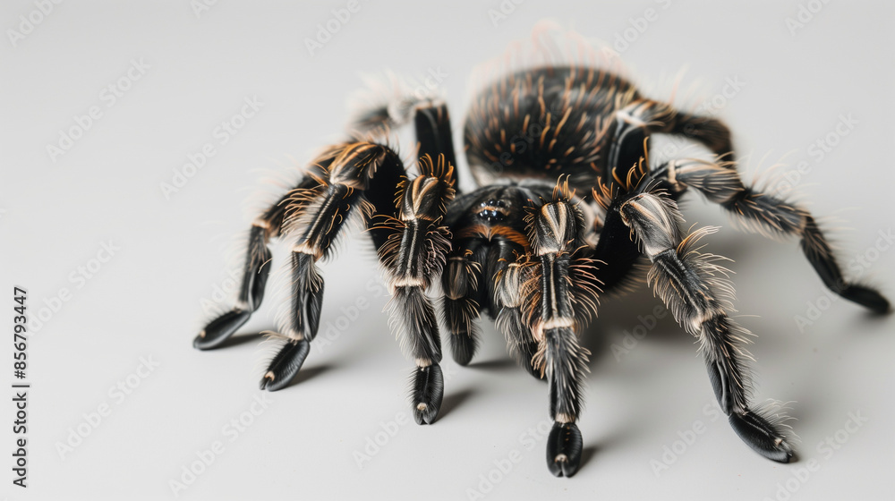 Goliath Tarantula, large spider with hairy body and strong legs, white background, Ai generated Images Goliath Tarantula, large spider with hairy body and strong legs, white background, Ai generated Images