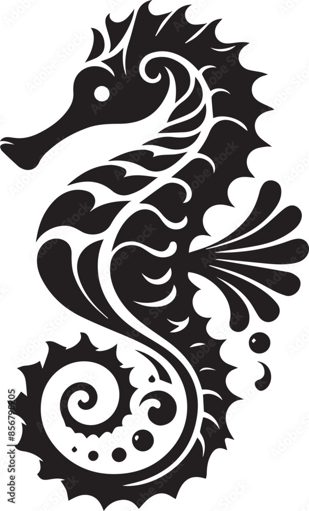 Obraz premium Seahorse design silhouette vector art work JPEG & EPS file