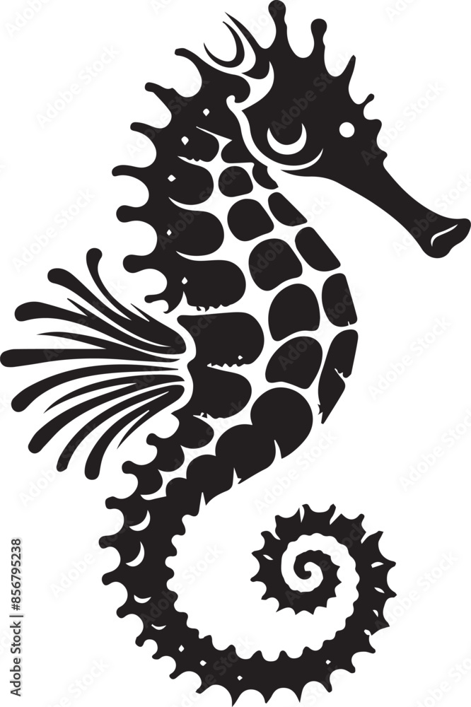 Seahorse design silhouette vector art work JPEG & EPS file Seahorse design silhouette vector art work JPEG & EPS file