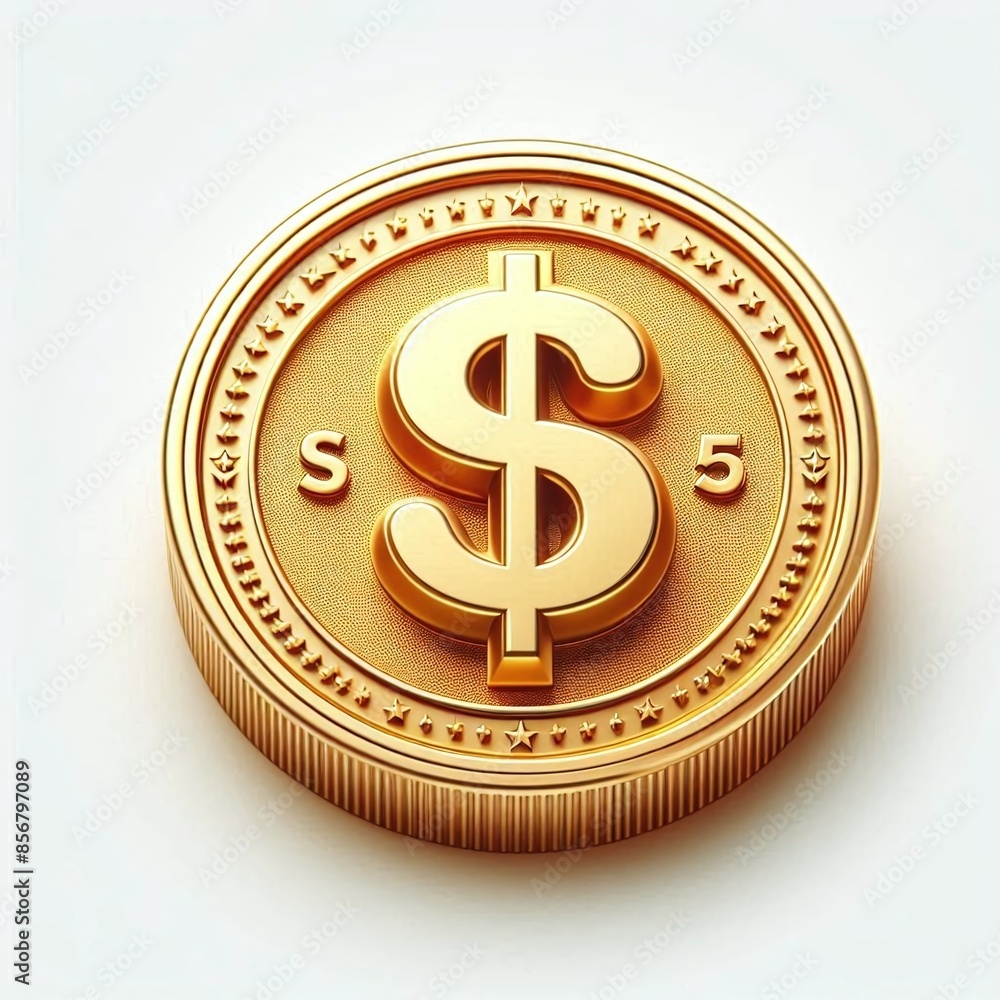 3d realistic gold coin stack money on a white background 3d realistic gold coin stack money on a white background