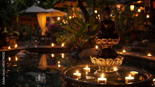 With candles in the background for the Buddhist festival of Vesak, Vesak Blessings!