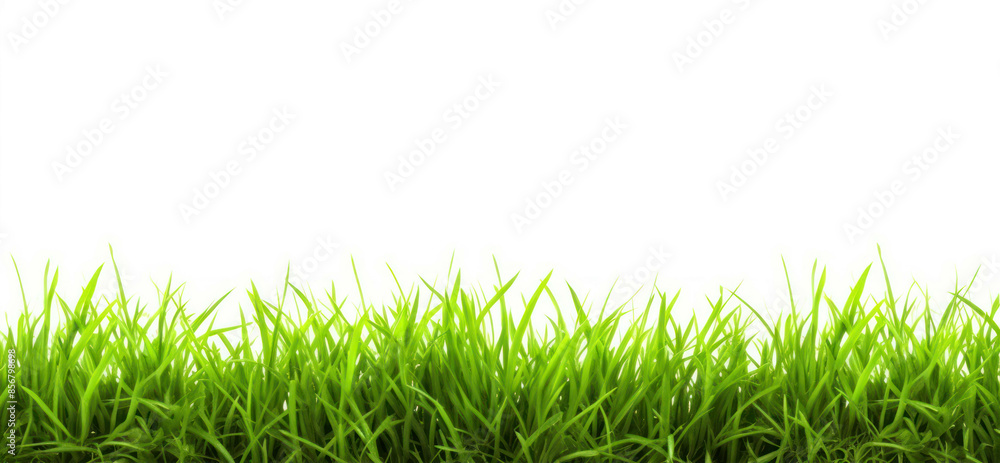 Green Grass Isolated on White Background Green Grass Isolated on White Background